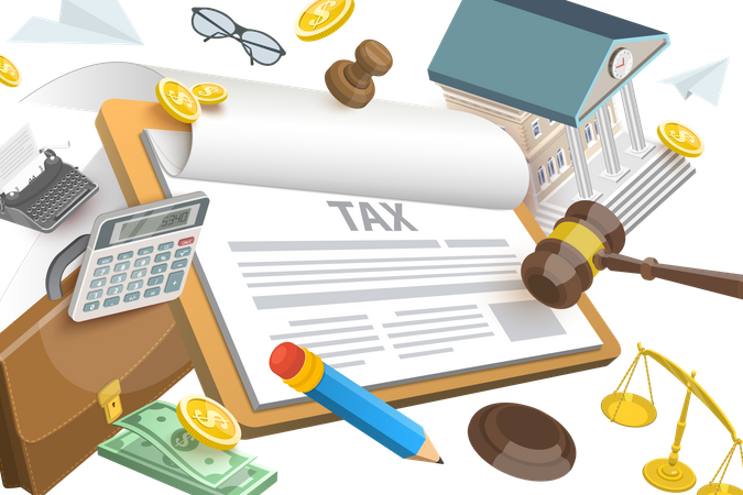 Steuergesetzgebung  Illustration