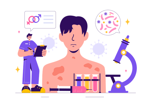 STI-Diagnose  Illustration