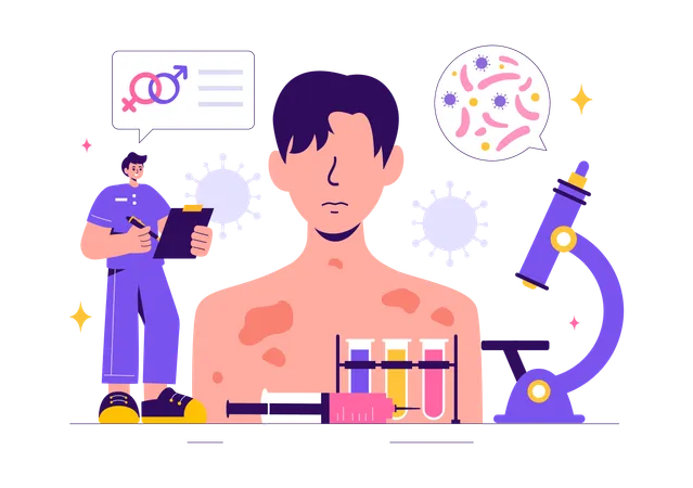 STI-Diagnose  Illustration