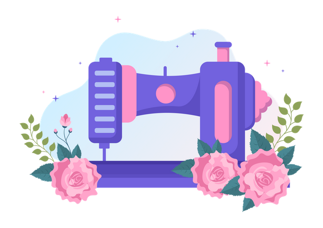 Stitching machine  Illustration