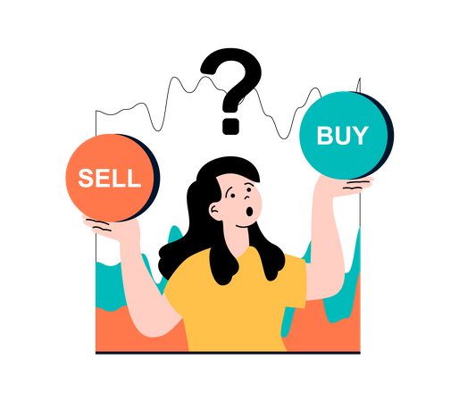 Stock buy or sell confusion  Illustration