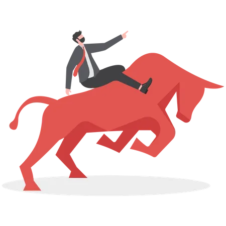Stock Exchange And Bull Market Concept Illustration