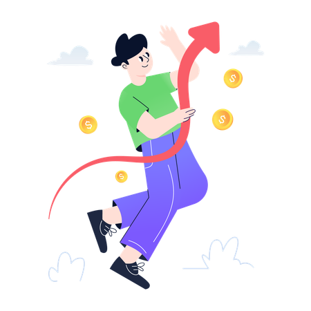 Stock growth  Illustration