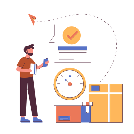 Stock investment order  Illustration