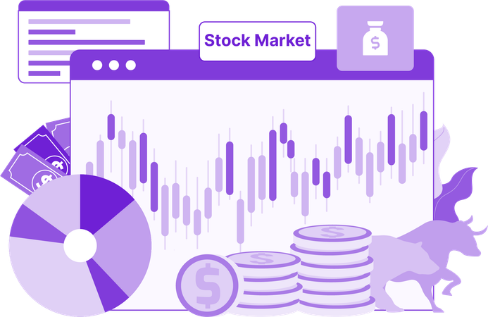 Stock Market analysis  Illustration