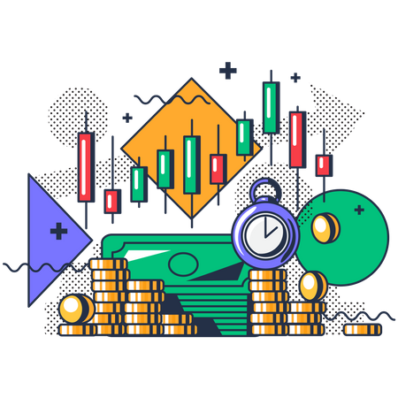 Stock market analysis  Illustration