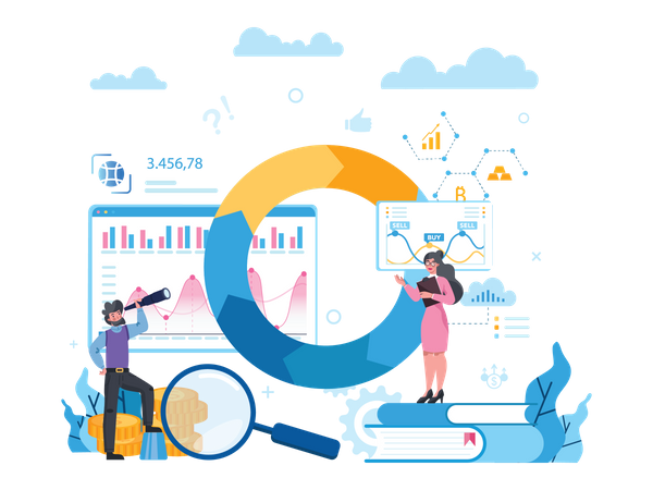 Stock Market Analysis  Illustration