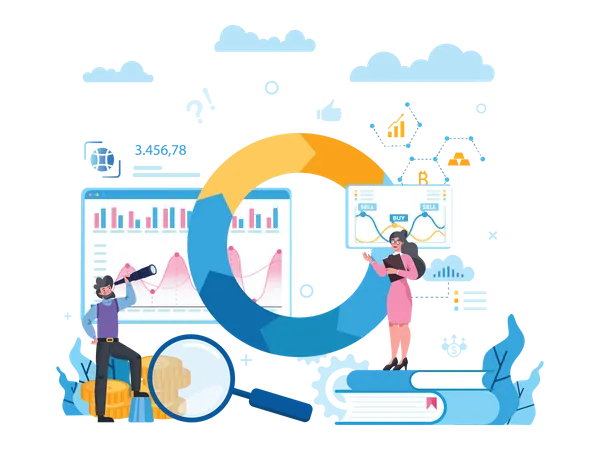 Stock Market Analysis  Illustration