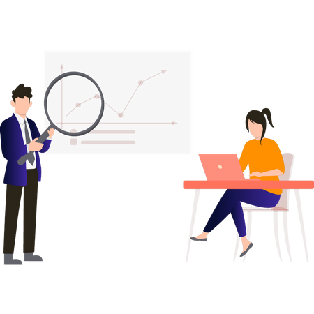 Stock market analysis  Illustration