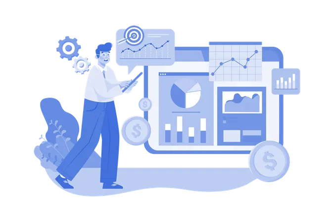 Stock Market analysis  Illustration