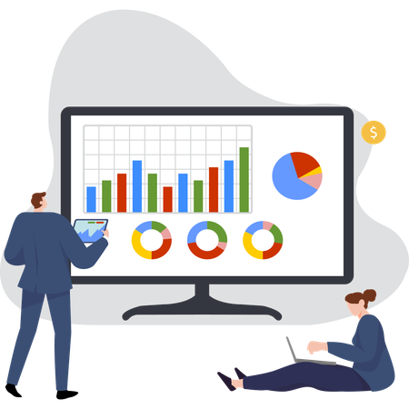 Stock Market analysis  Illustration