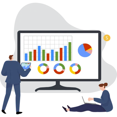 Stock Market analysis  Illustration