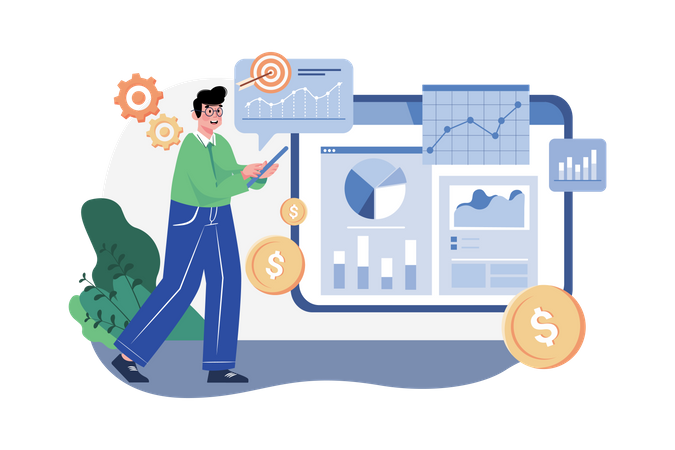 Stock Market analysis  Illustration