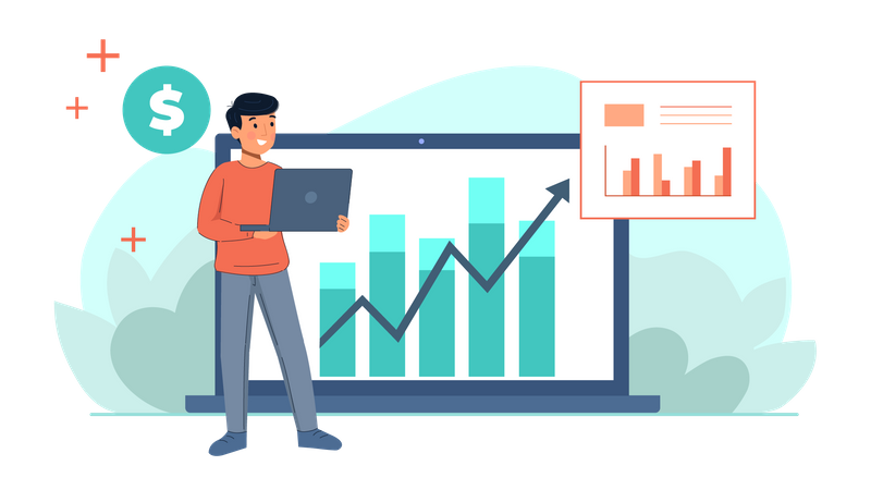 Stock Market analysis  Illustration