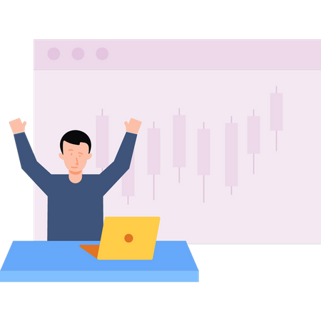 Stock market analysis  Illustration