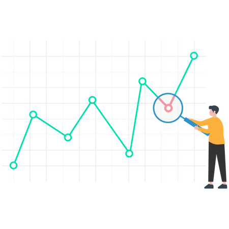 Stock market analysis  Illustration