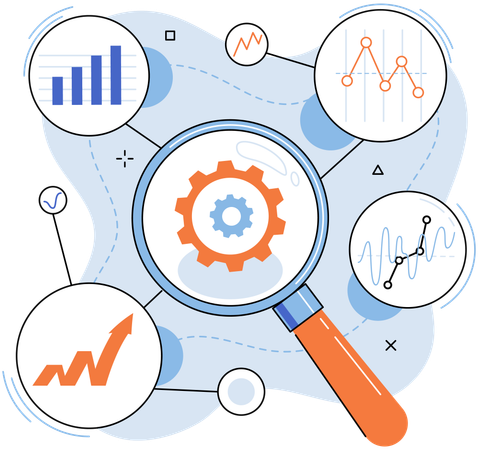 Stock market analysis  Illustration