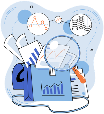 Stock market analysis  Illustration