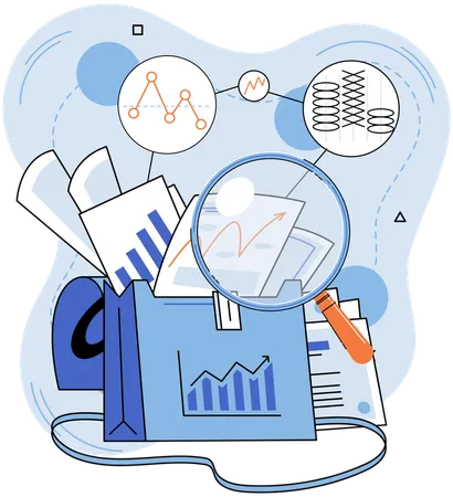 Stock market analysis  Illustration