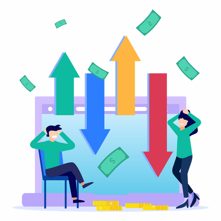 Stock market analysis  Illustration