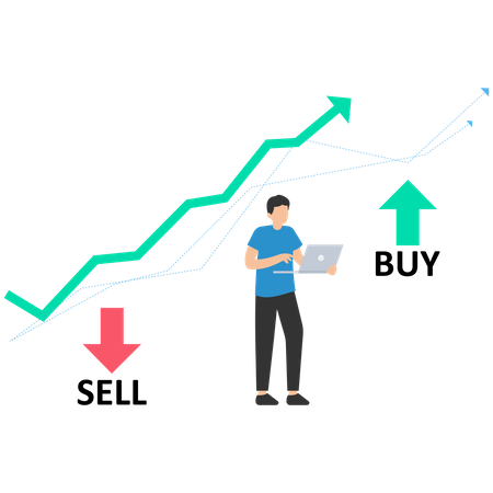 Stock Market and Exchange  Illustration