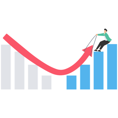 Stock market crash  Illustration