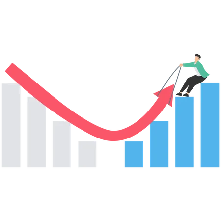 Stock market crash  Illustration