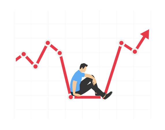 Stock market crash  Illustration