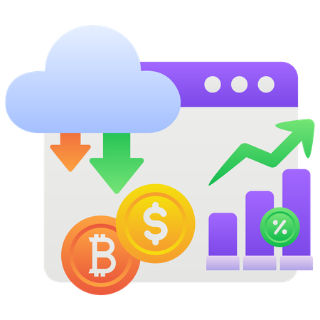 Stock Market Growth  Illustration