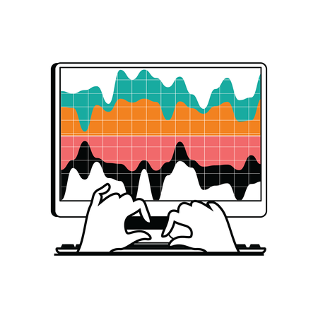 Stock market investment  Illustration