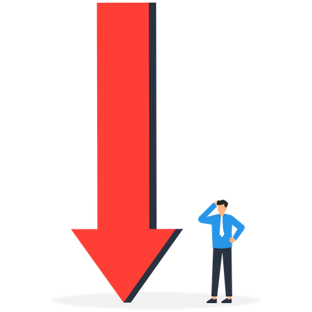 Stock Market Plunge  Illustration