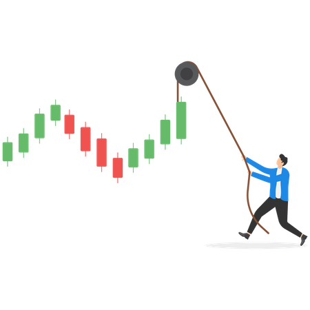 Stock market trading  Illustration