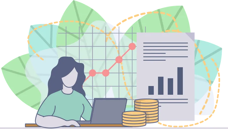 Stock market trading  Illustration