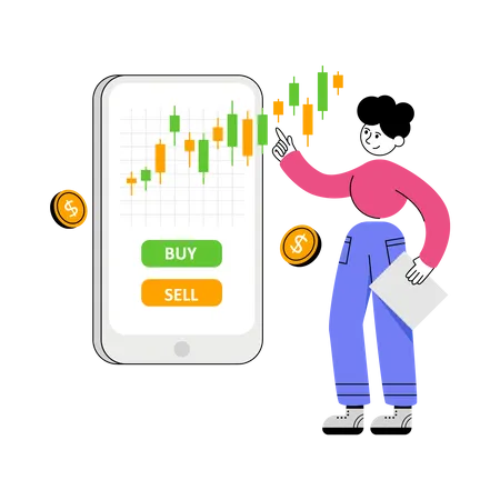 Stock Trader  Illustration