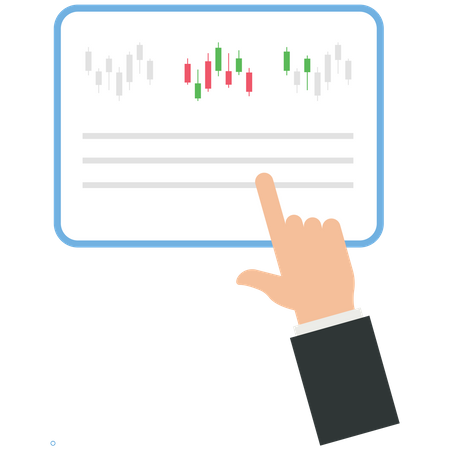 Stock traders liquidated from a stock market  Illustration