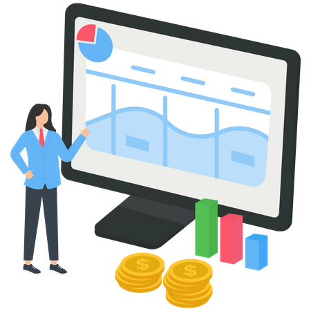 Stock trading  Illustration