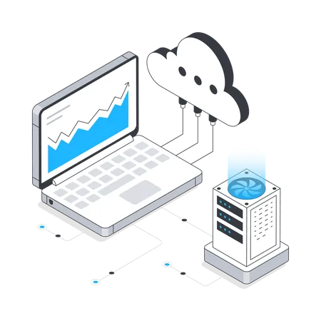 Stockage en ligne  Illustration