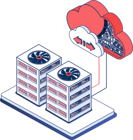 Stockage et réseau cloud  Illustration