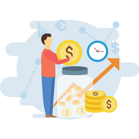 Stockholder getting investment return  Illustration