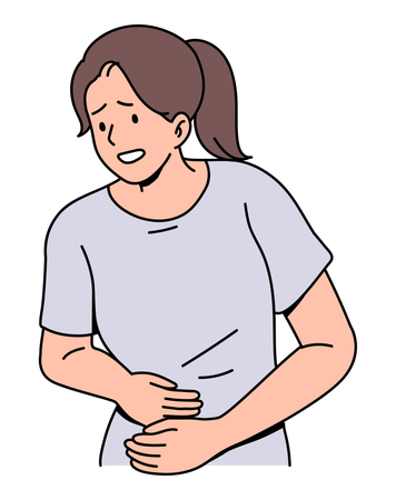Stomach ache  Illustration