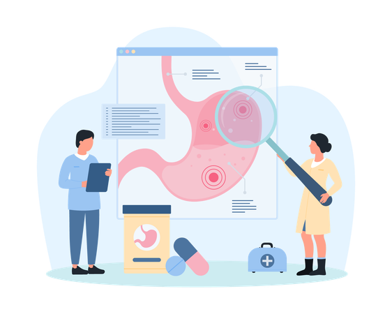 Stomach disease  Illustration