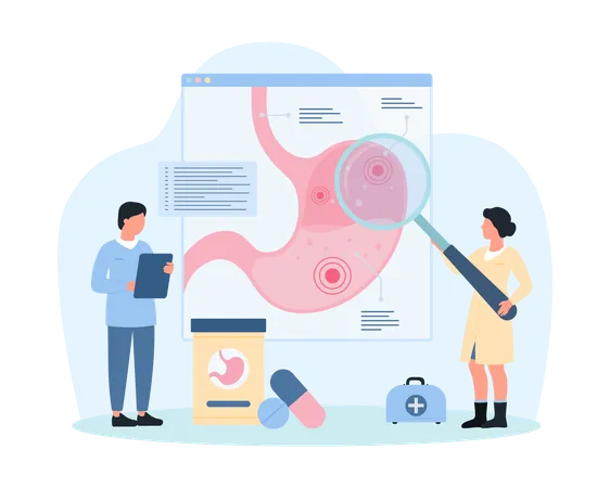 Stomach disease  Illustration