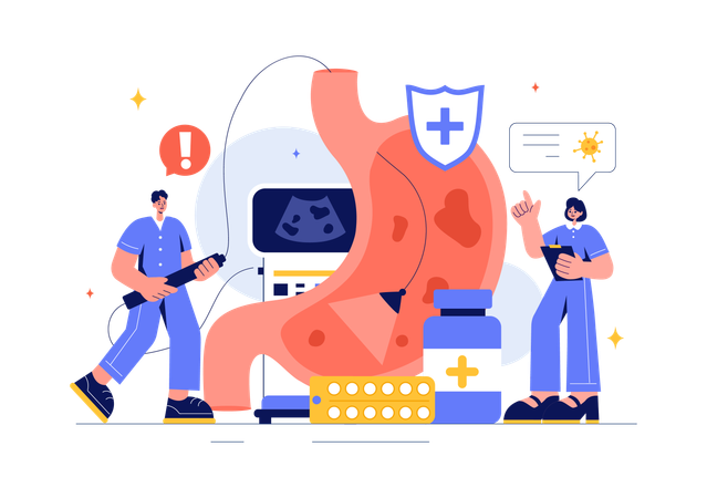 Stomach Disorders  Illustration