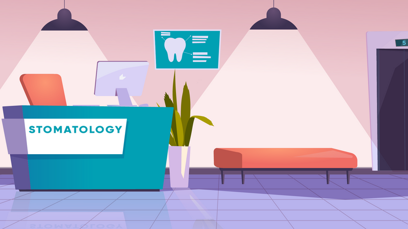 Stomatology reception  Illustration