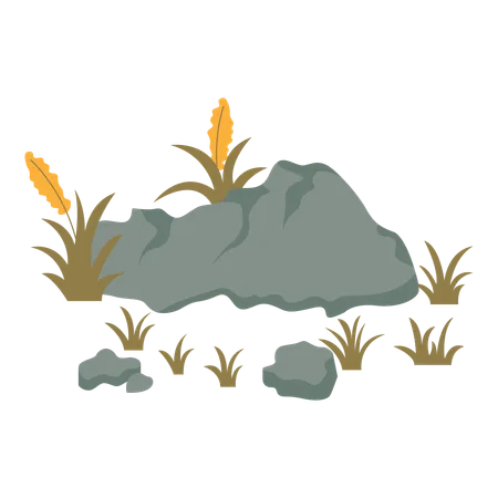 Stone Natural Resource Vector Illustration In Flat Style With Natural Resource Theme Editable Vector Illustration Illustration