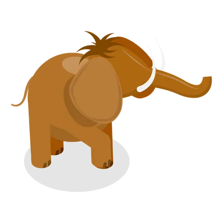Stone Age elephant  Illustration