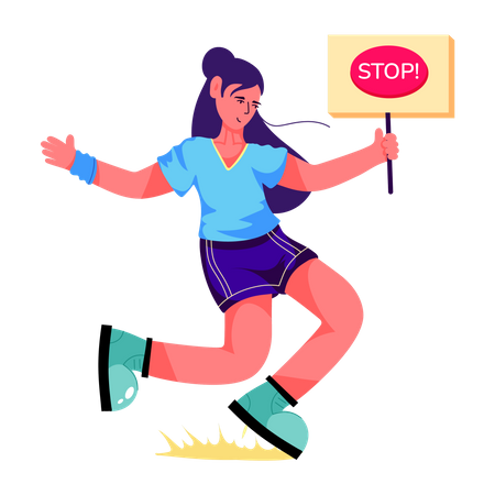 Stop Board  Illustration