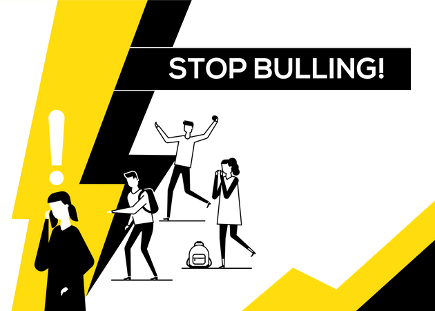 Stop bullying  Illustration