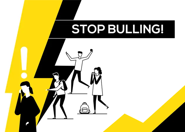 Stop bullying  Illustration