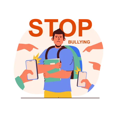 Stop Bullying  Illustration